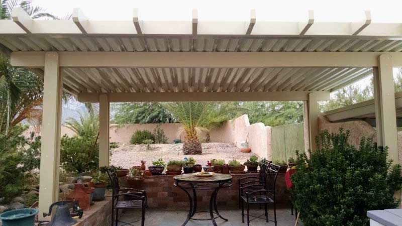 Backyard Seating Area Awning Shade in Tucson by Westerner Products, Inc.